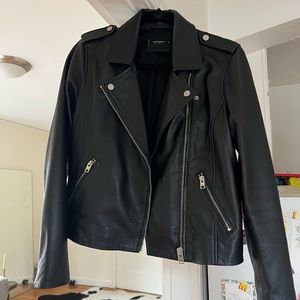 LUCKY BRAND CLASSIC LEATHER MOTO JACKET